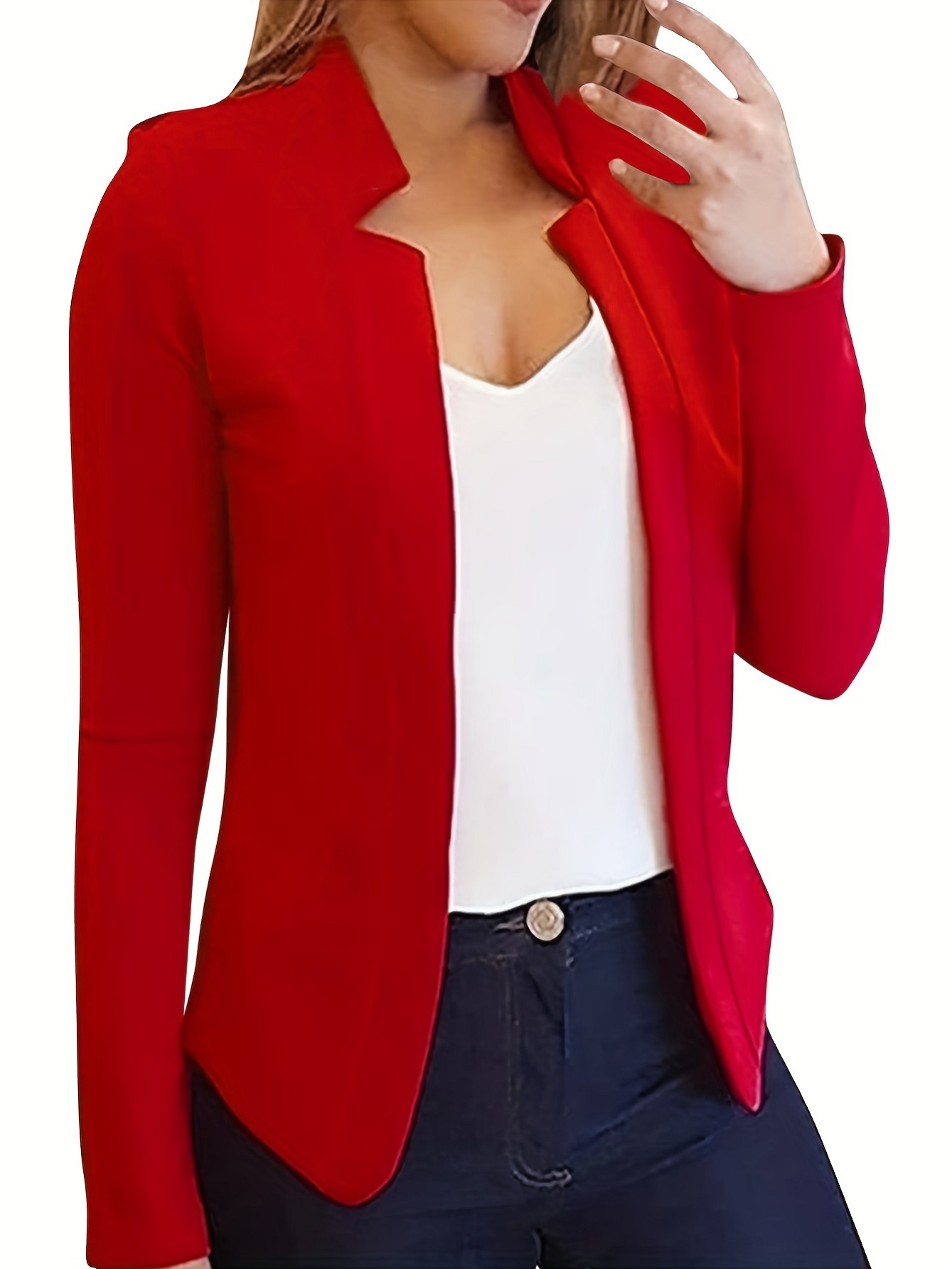 Women'S Formal Wear Cardigan - 新しい越境婦人服、ピュアカラー Chigong スモールスーツカーディガンフォーマルジャケット