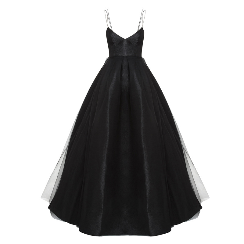 スパゲッティストラップ付きイブニングロングドレス,エレガント - Women'S Formal Wear Wedding のレビューと価格
