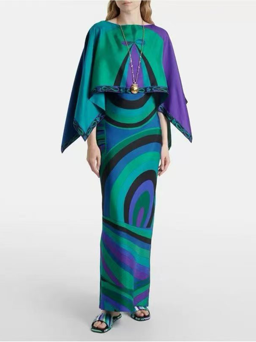 VGH ライトブルーの抽象柄プリントツーピースセット、女性用 - Formal Women'S Wear のレビューと価格