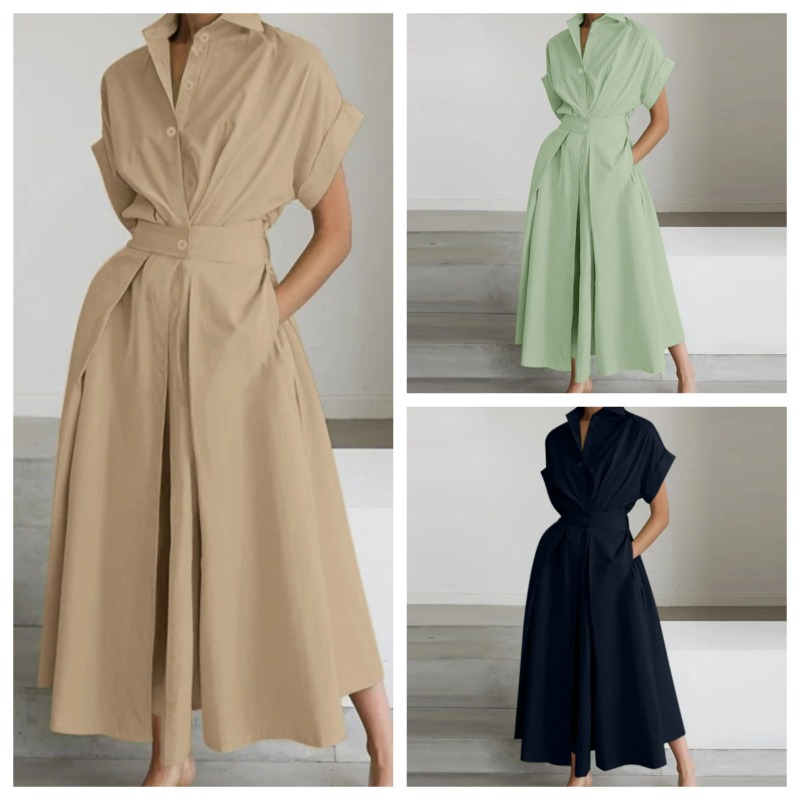 5XL 0XL クラシックな無地リネンドレス、伸縮性のあるハ - Women'S Formal Wear Cardigan のレビューと価格