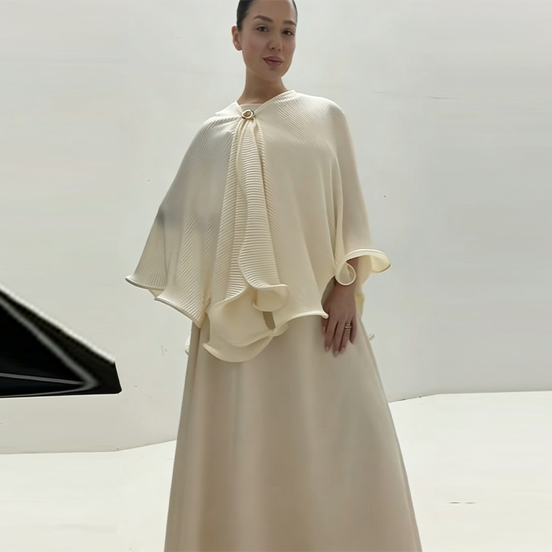 ロマンチックな優雅なショールドレスセットエレガントレトロ優し - Formal Women'S Wear のレビューと価格