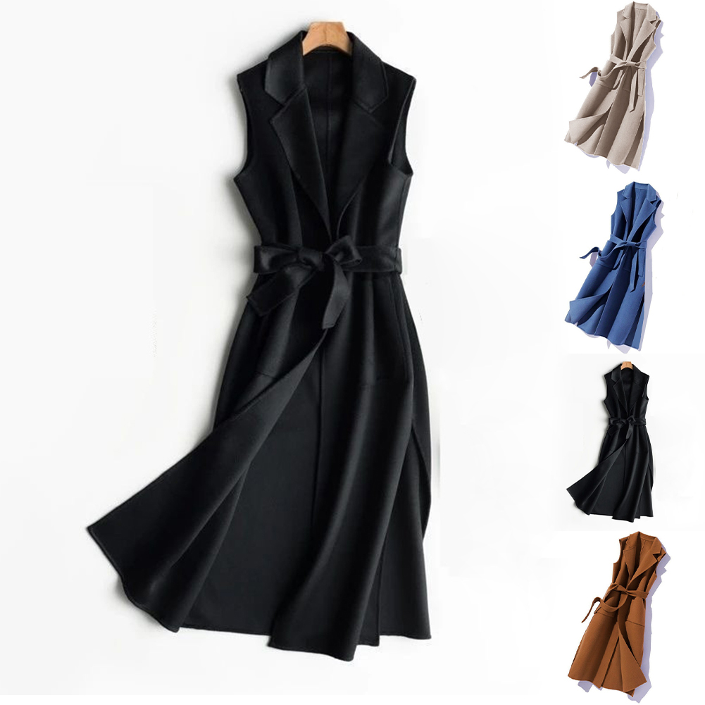 女性サーマルターンダウンカラーノースリーブオープンステッチカ - Women'S Formal Wear Cardigan のレビューと価格