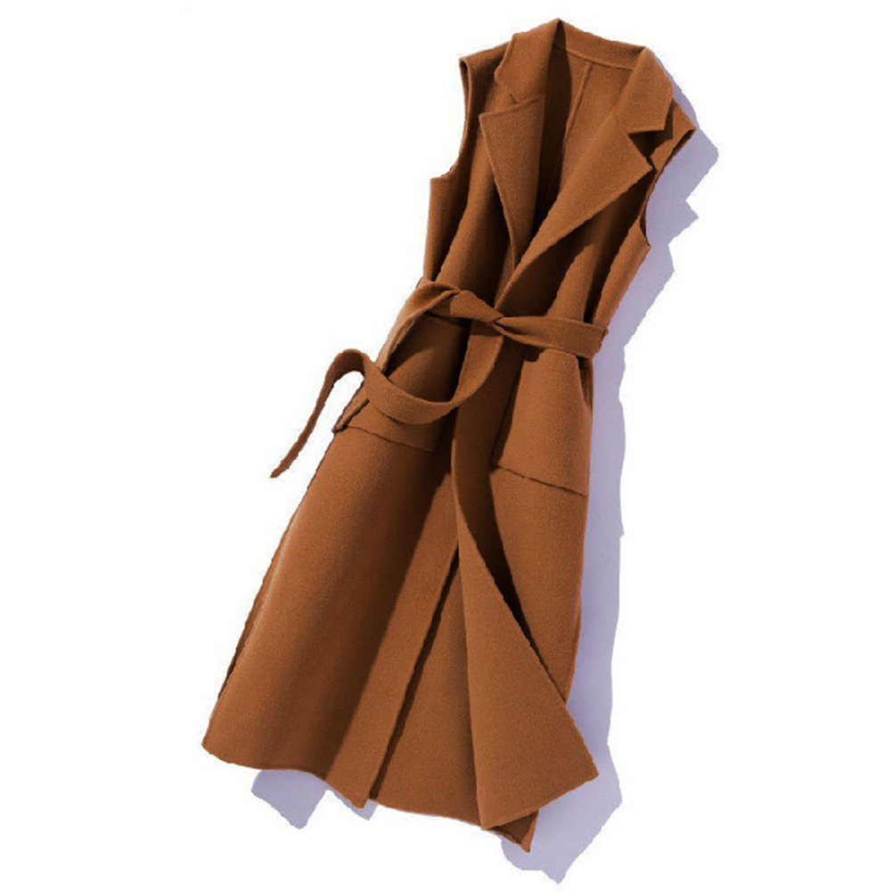 女性サーマルターンダウンカラーノースリーブオープンステッチカ - Women'S Formal Wear Cardigan のレビューと価格