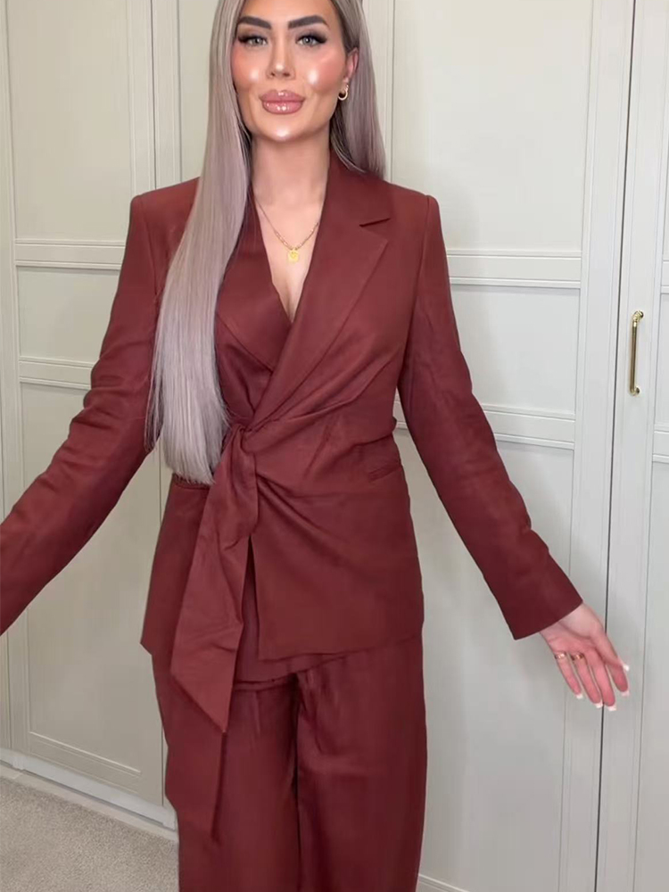 ファッションオフィスレディースブレザーパンツスーツエレガント - Women'S Formal Wear Suits のレビューと価格
