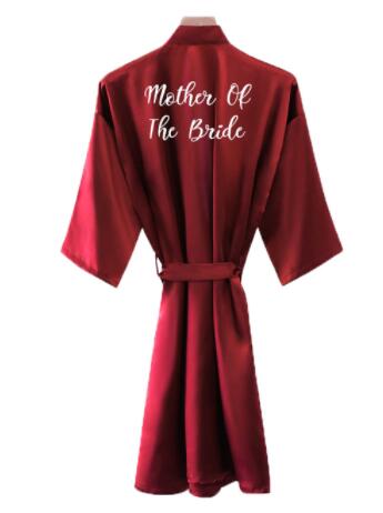 花嫁ローブ女性ブルゴーニュローブサテンシルクローブウェディン - Women'S Formal Wear Wedding のレビューと価格