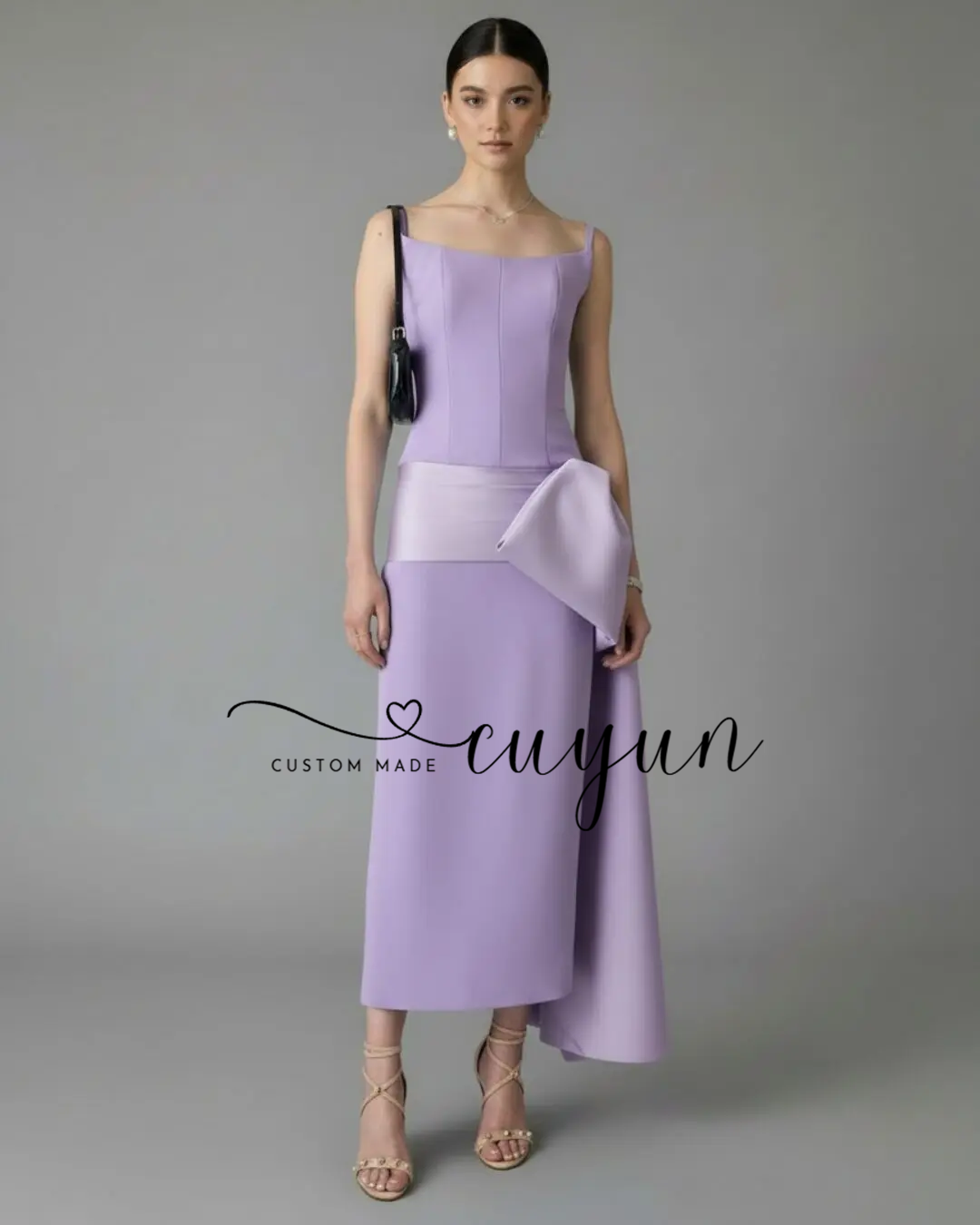 CUYUN カスタマイズレディースパーティードレス 結婚式ゲ - Women'S Semi Formal Evening Wear のレビューと価格