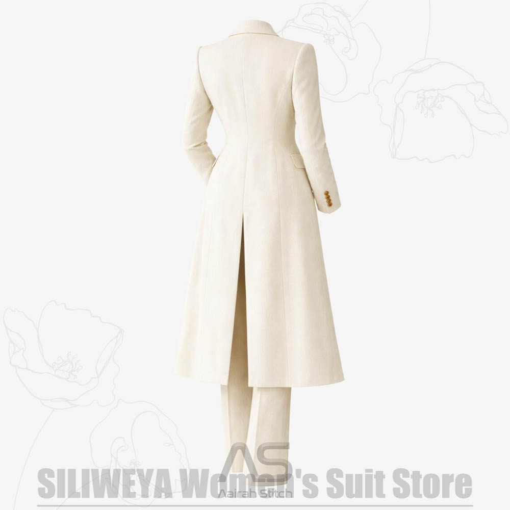 レディーススーツ 3ピース ダブルブレスト ロングコート ベ - Women'S Formal Wear Wedding のレビューと価格