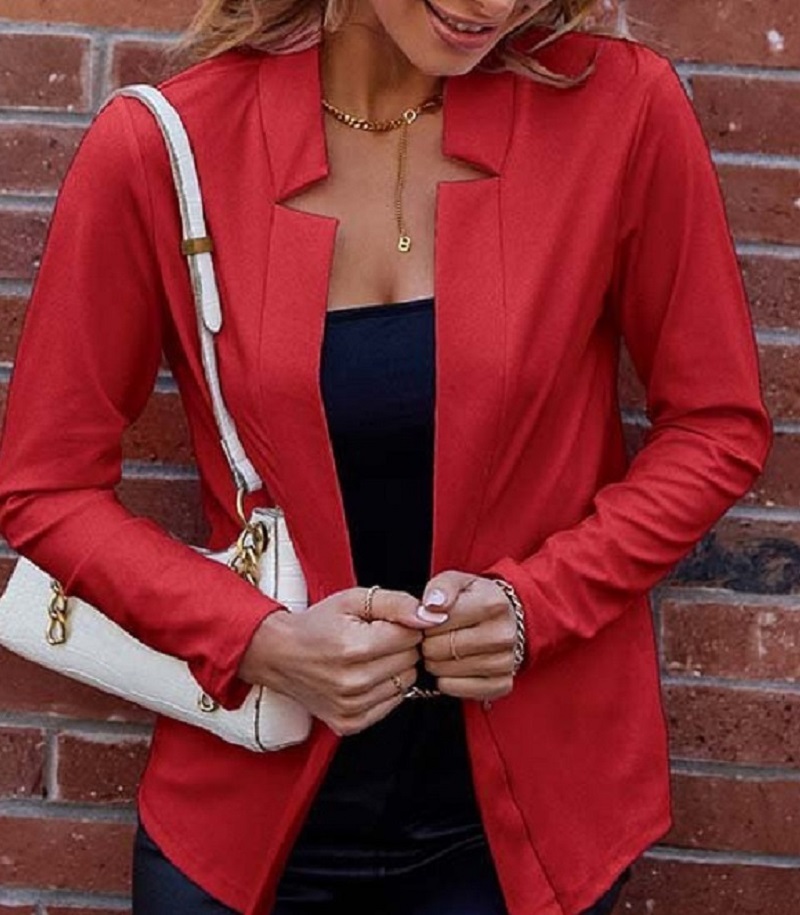 新しい越境婦人服、ピュアカラー Chigong スモールスー - Women'S Formal Wear Cardigan のレビューと価格