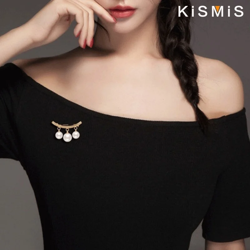女性用パールブローチ エレガントファッション 三連パール ア - Women'S Formal Wear Cardigan のレビューと価格