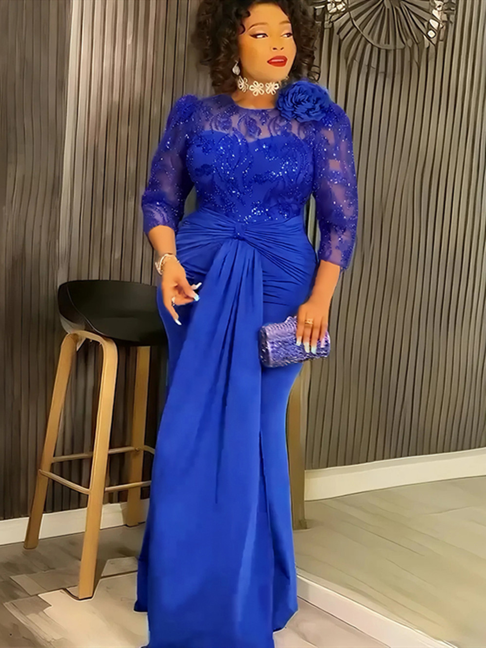 プラスサイズのアフリカのパーティードレス、女性用ダシキ、スパ - Women'S Formal Wear Wedding のレビューと価格