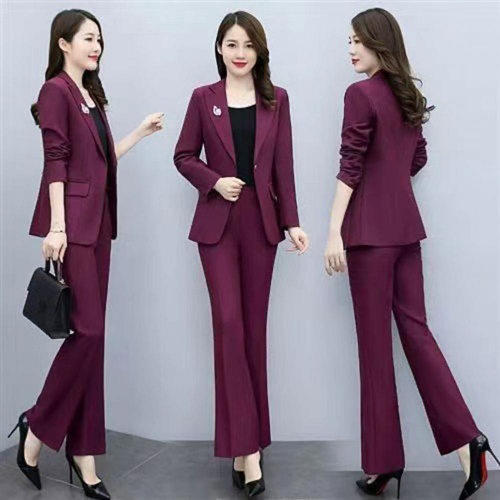 2点セット レディースフォーマルコートパンツセット 襟付き長 - Women'S Formal Wear Suits のレビューと価格
